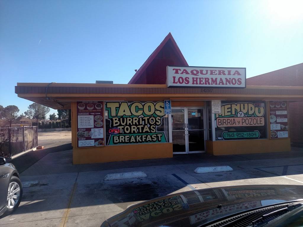Taqueria Los Hermanos | restaurant | 14297 7th St, Victorville, CA 92395, USA | 7609521804 OR +1 760-952-1804