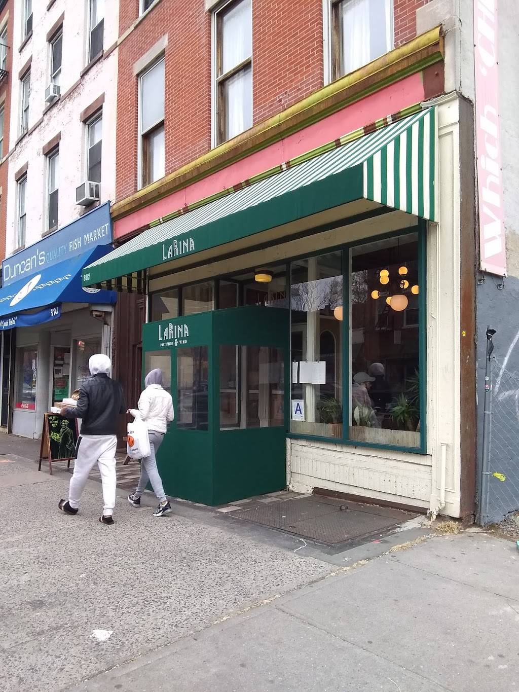 LaRina Pastificio & Vino | restaurant | 387 Myrtle Ave, Brooklyn, NY 11205, USA | 7188520001 OR +1 718-852-0001