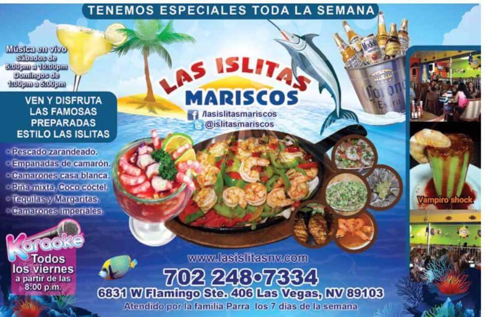 Las Islitas mariscos | restaurant | 6831 W Flamingo Rd #406, Las Vegas, NV 89103, USA | 7022487334 OR +1 702-248-7334