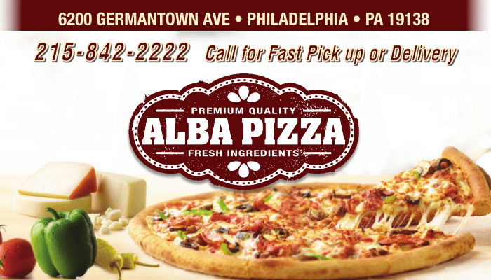 Alba Pizza Of Philadelphia | restaurant | 6200 Germantown Ave, Philadelphia, PA 19144, USA | 2158422222 OR +1 215-842-2222
