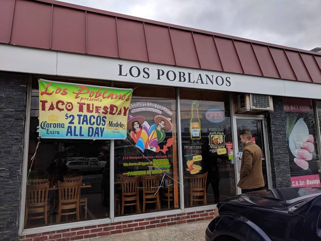 Los Poblanos Mexican Restaurant | restaurant | 212 Westport Ave, Norwalk, CT 06851, USA | 2032868482 OR +1 203-286-8482