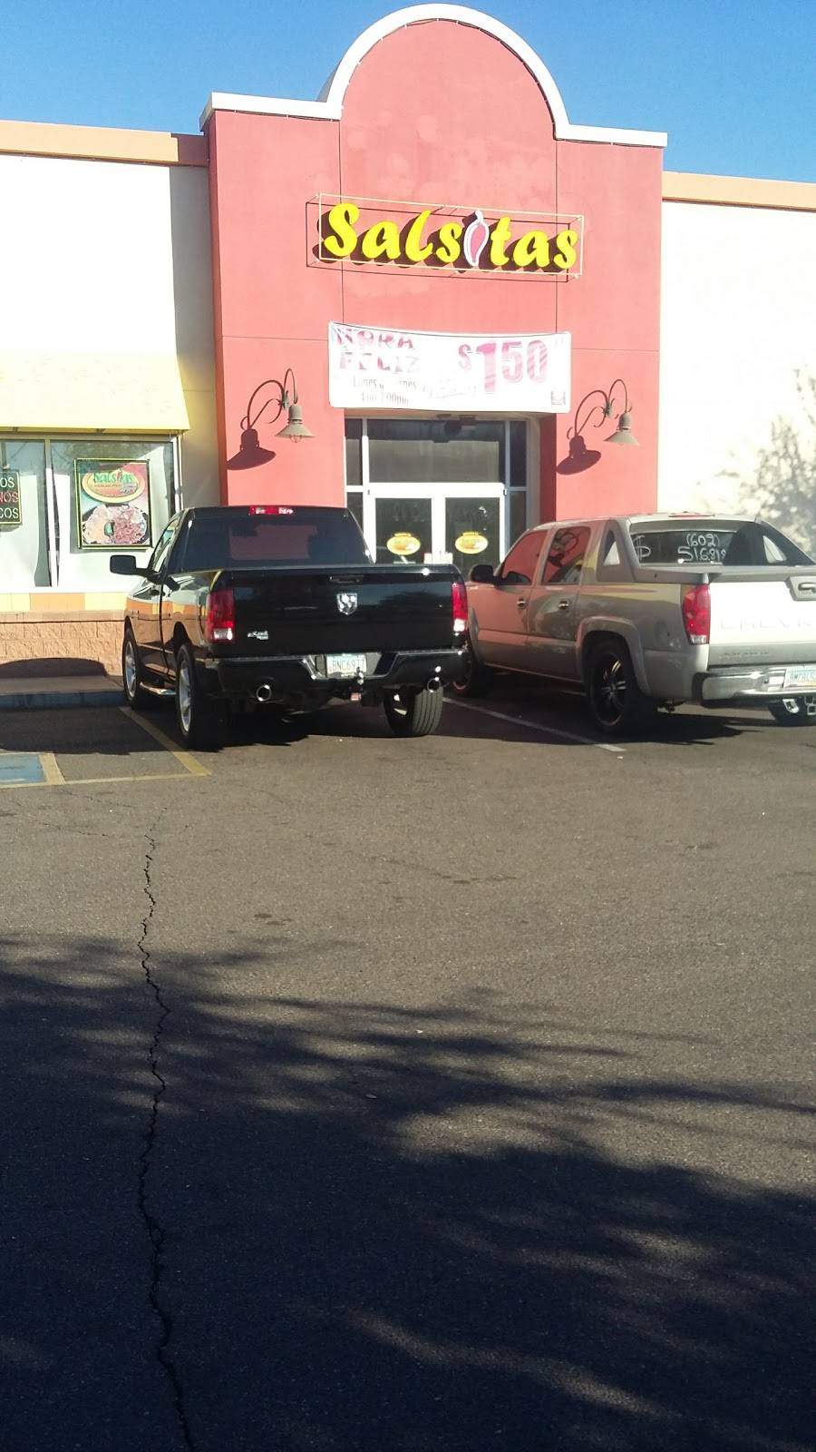 Salsitas Mexican Food | restaurant | 7745 W Thomas Rd, Phoenix, AZ 85033, USA | 6238730076 OR +1 623-873-0076