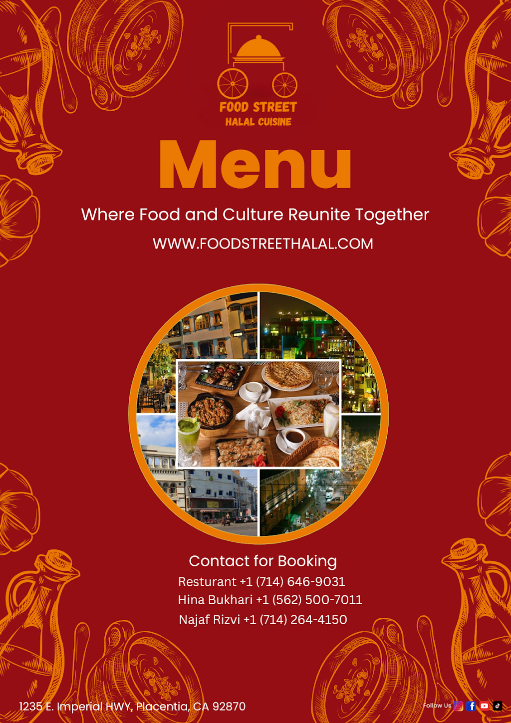 Food Street Halal Cuisine | restaurant | 1235 E Imperial Hwy, Placentia, CA 92870, USA | 5625007011 OR +1 562-500-7011