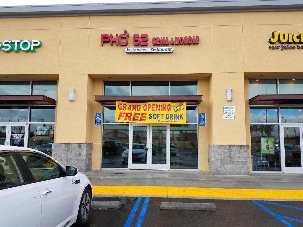 Pho 62 Grill and Noodle | restaurant | 1420 S Riverside Ave, Rialto, CA 92376, USA | 9094214887 OR +1 909-421-4887