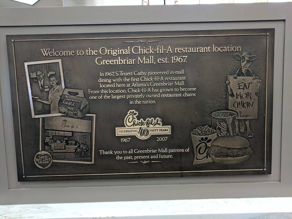 Chick-fil-A | restaurant | 2841 Greenbriar Pkwy SW, Atlanta, GA 30331, USA | 4043441754 OR +1 404-344-1754