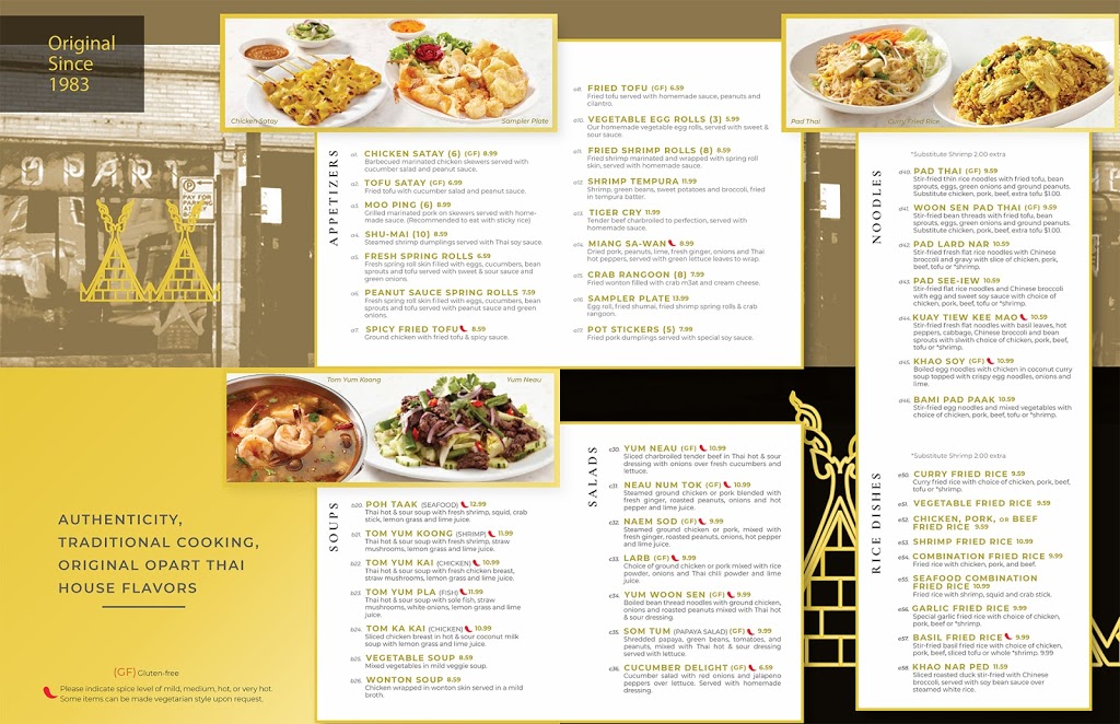Opart Thai House - West Town | meal takeaway | 1546 W Chicago Ave, Chicago, IL 60642, USA | 3129880986 OR +1 312-988-0986
