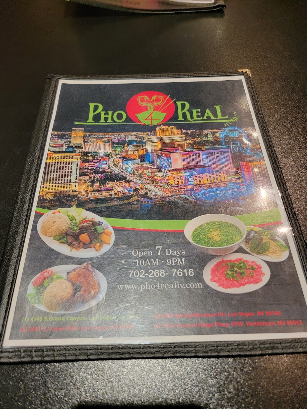 Pho4real | restaurant | 76 W Horizon Ridge Pkwy Suite 150, Henderson, NV 89012, USA | 7022687616 OR +1 702-268-7616