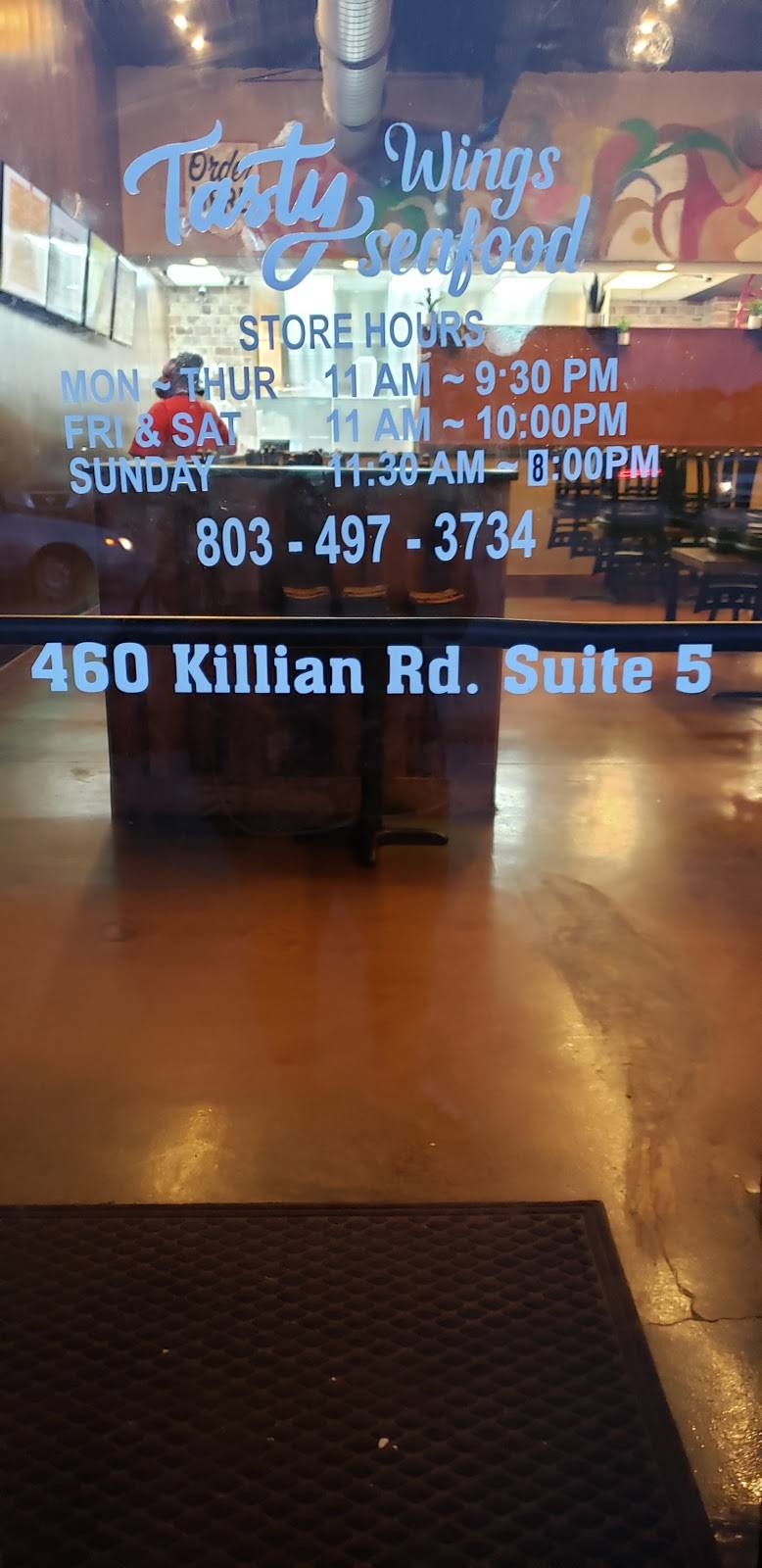 TASTY WINGS & SEAFOOD | restaurant | 460 Killian Rd #5, Columbia, SC 29203, USA | 8034973734 OR +1 803-497-3734