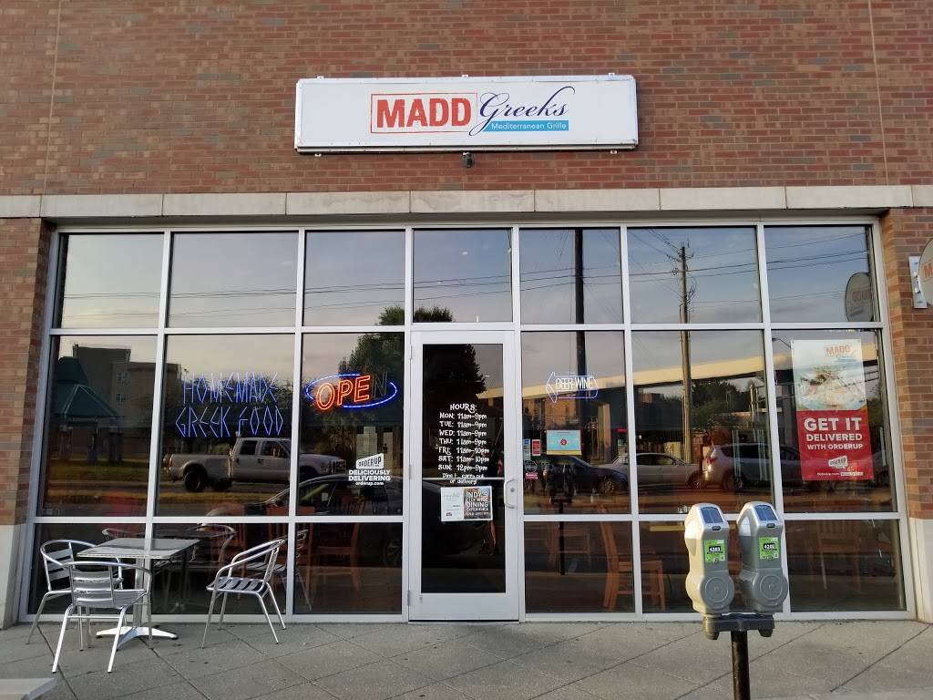 MADD Greeks Mediterranean Grille | restaurant | 910 W 10th St, Indianapolis, IN 46202, USA | 3176028336 OR +1 317-602-8336