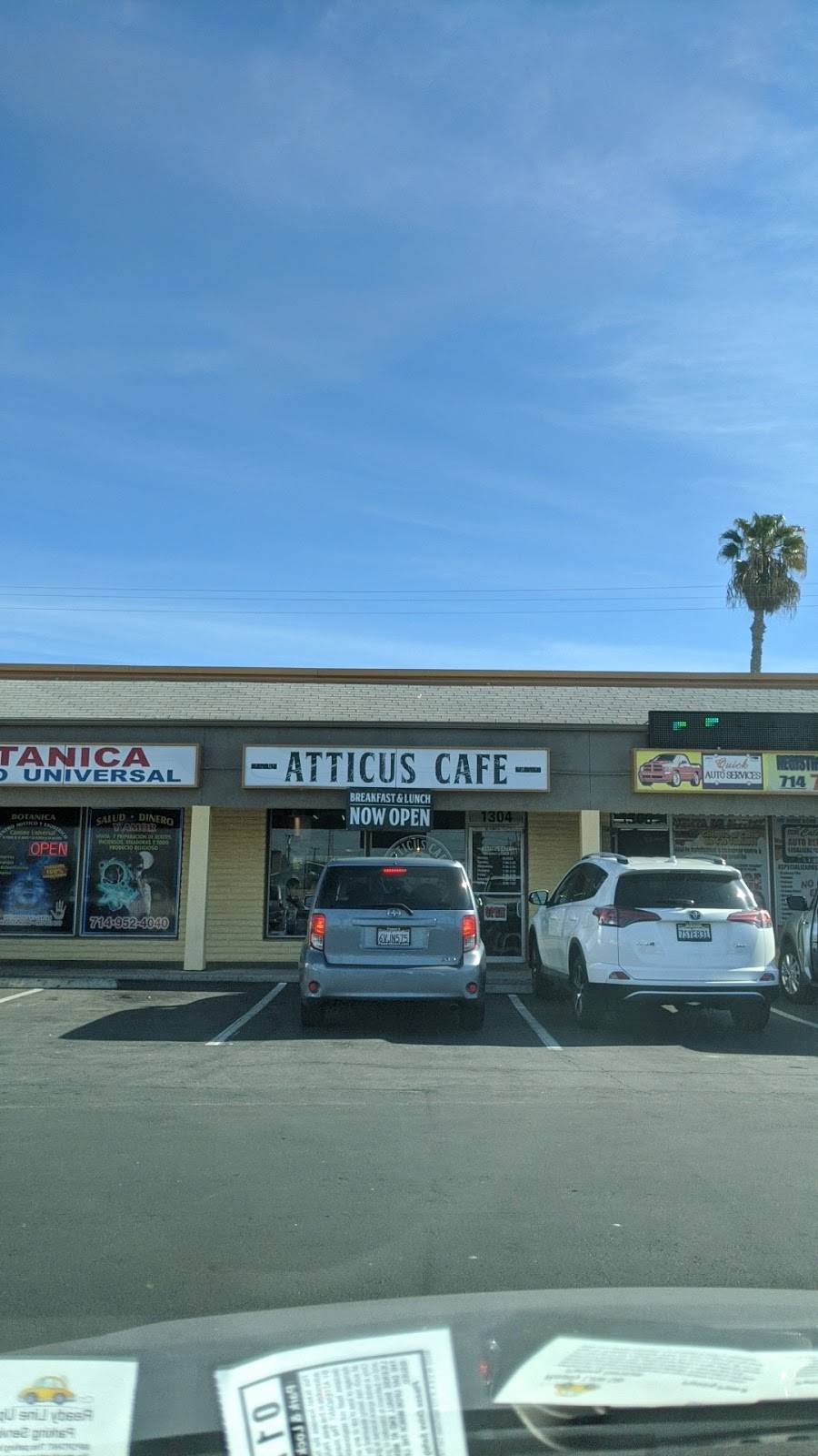 Atticus Cafe | restaurant | 1304 S Magnolia Ave, Anaheim, CA 92804, USA | 5625448099 OR +1 562-544-8099