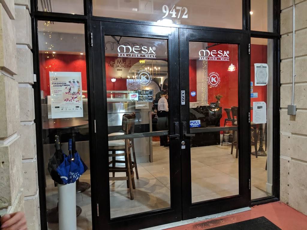Mesa Kosher Restaurant | restaurant | 9472 Harding Ave, Surfside, FL 33154, USA | 7862167998 OR +1 786-216-7998