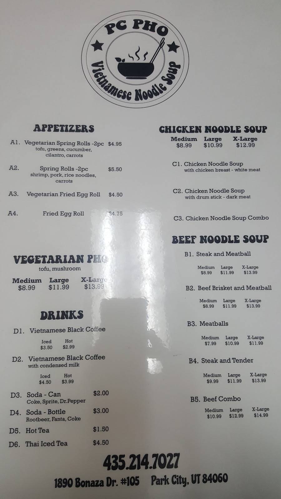 PC Pho | restaurant | Childrens, 1890 Bonanza Dr, Park City, UT 84060, USA | 4352147027 OR +1 435-214-7027