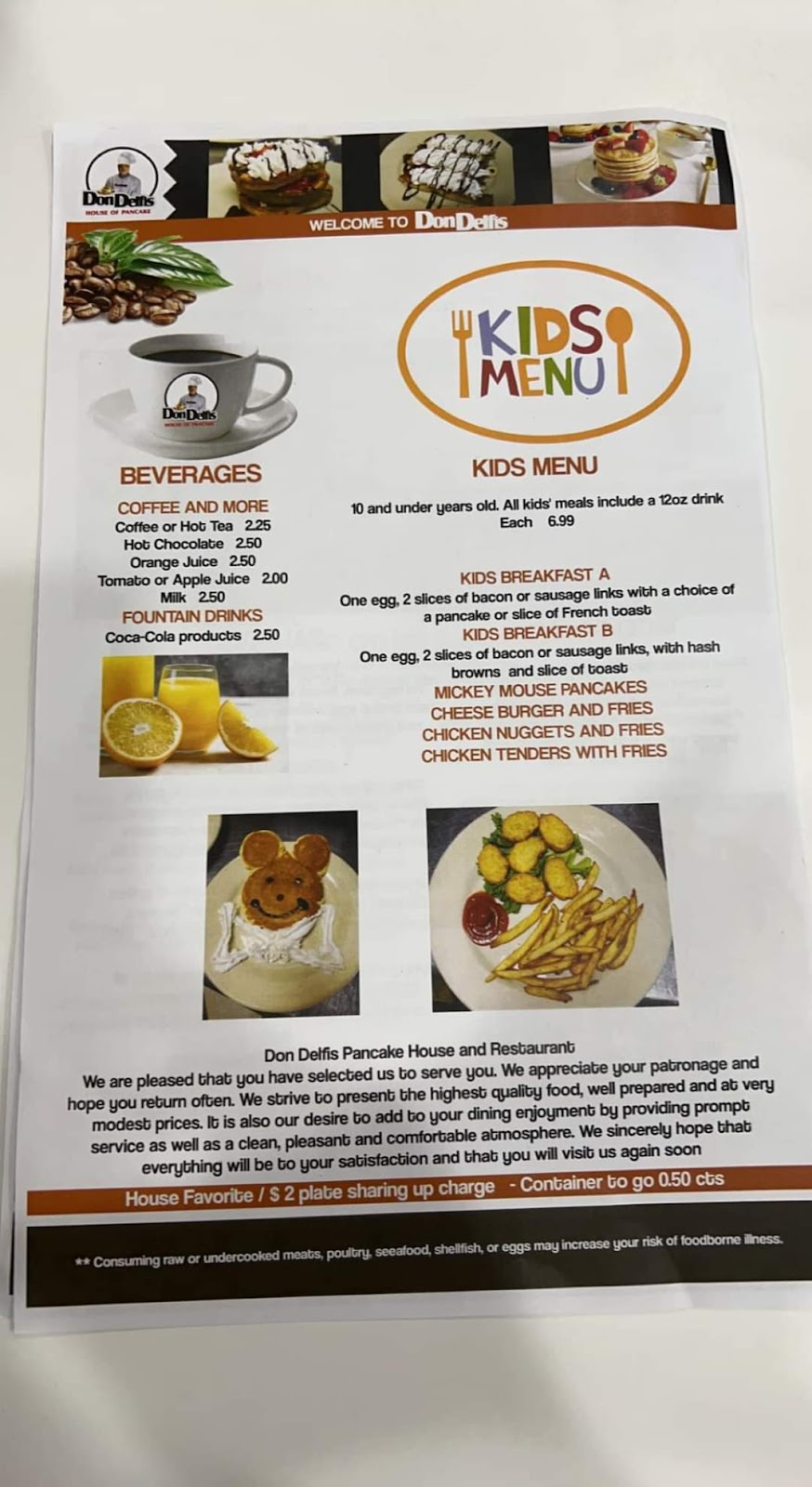 Don Delfis House of Pancakes | restaurant | 151 Deanna Dr, Lowell, IN 46356, USA | 2196903115 OR +1 219-690-3115