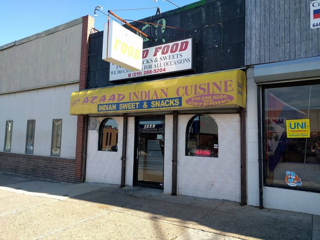 New Azaad Foods | restaurant | 6443 Castor Ave, Philadelphia, PA 19149, USA | 2152885204 OR +1 215-288-5204