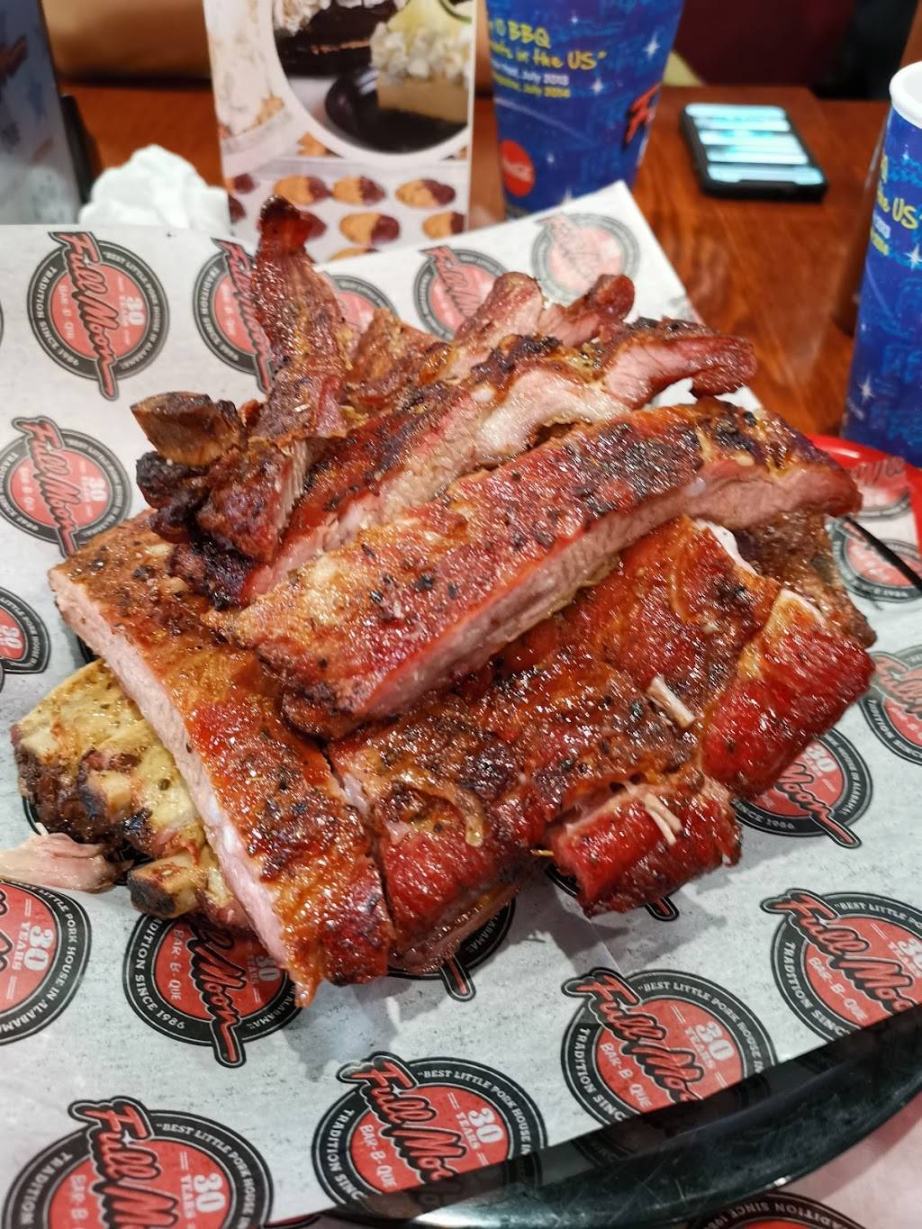 Full Moon Bar-B-Que | restaurant | INVERNESS, 4635 US-280, Birmingham, AL 35242, USA | 2059917328 OR +1 205-991-7328