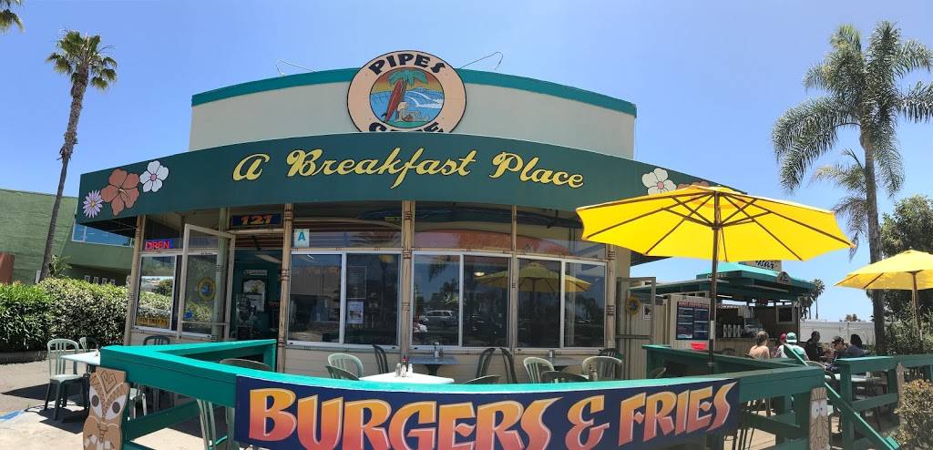 Pipes Cafe | cafe | 121 Liverpool Dr, Cardiff, CA 92007, USA | 7606320056 OR +1 760-632-0056