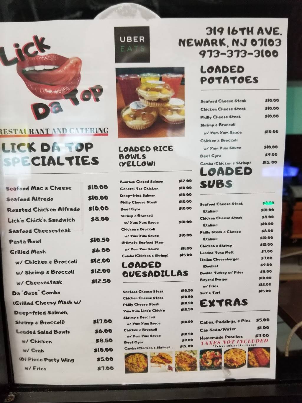 Lick Da Top Catering | restaurant | 319 16th Ave, Newark, NJ 07103, USA | 9733733100 OR +1 973-373-3100