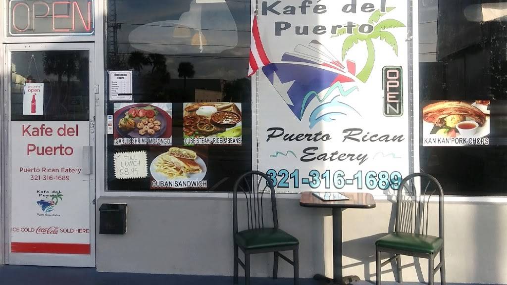 Kafé del Puerto Puertorican Eatery | restaurant | 7000 N Atlantic Ave, Cape Canaveral, FL 32920, USA | 3213161689 OR +1 321-316-1689