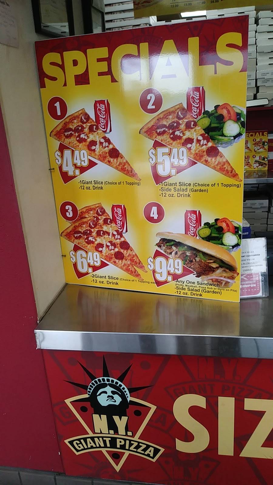 NY Giant Pizza | restaurant | Mira Mesa Square, 9388 Mira Mesa Blvd C, San Diego, CA 92126, USA | 8585669666 OR +1 858-566-9666