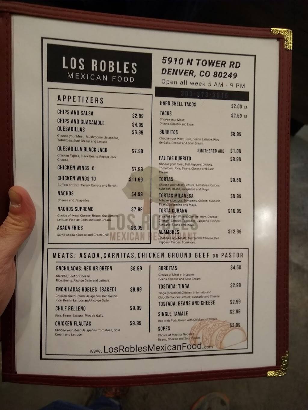 Los Robles | restaurant | 9367 E 59th Ave, Denver, CO 80249, USA | 3033733915 OR +1 303-373-3915