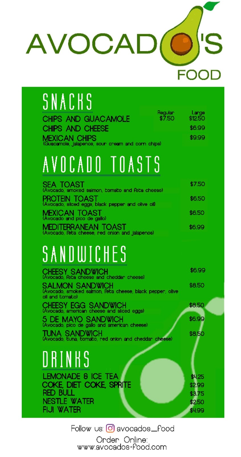 Avocados Food | restaurant | 6000 Glades Rd Suite 47, Boca Raton, FL 33431, USA | 7864495962 OR +1 786-449-5962