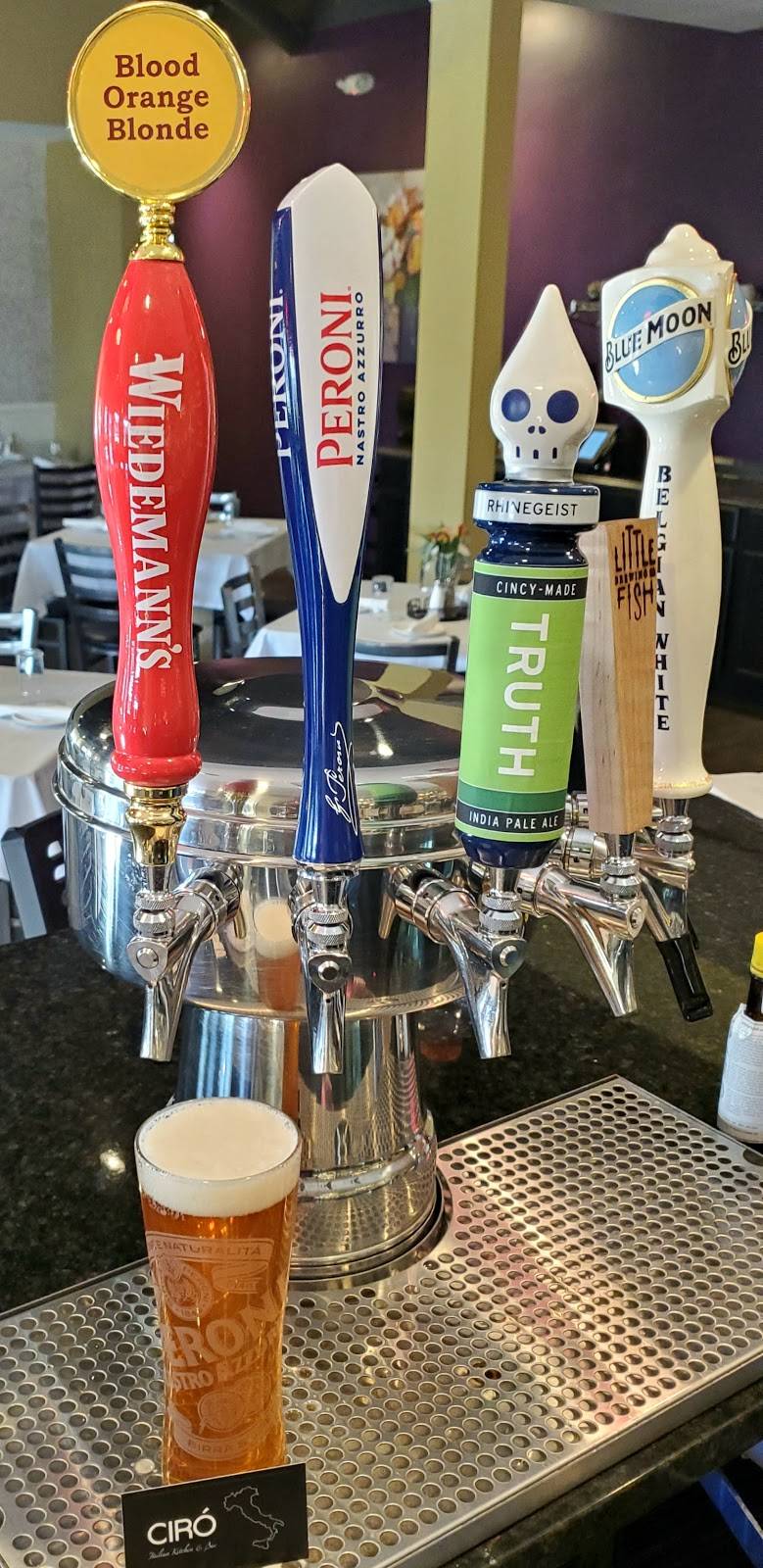 Ciro Italian Kitchen & Bar | restaurant | 120 W Union St, Athens, OH 45701, USA | 7404475121 OR +1 740-447-5121