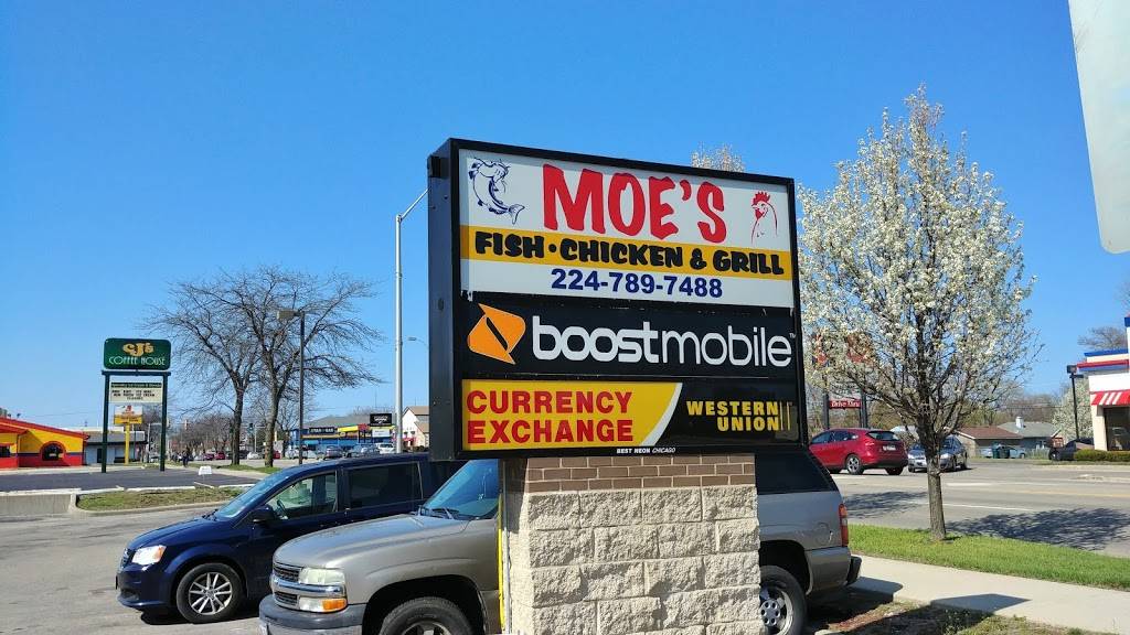 Moes Fish Chicken & Grill | restaurant | 2384 Sheridan Rd, Zion, IL 60099, USA | 2247897488 OR +1 224-789-7488