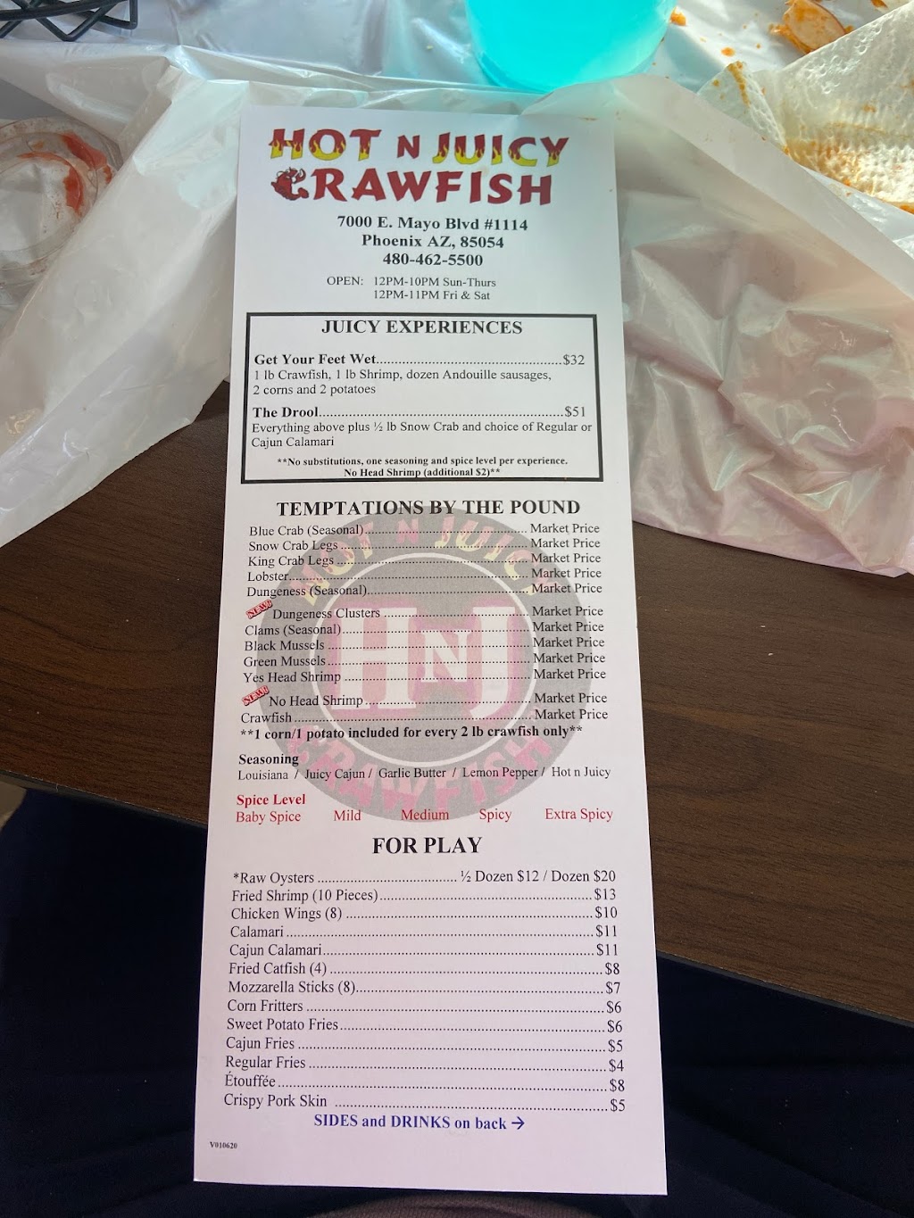 Hot N Juicy Crawfish | restaurant | 7000 E Mayo Blvd #1114, Phoenix, AZ 85054, USA | 4804625500 OR +1 480-462-5500