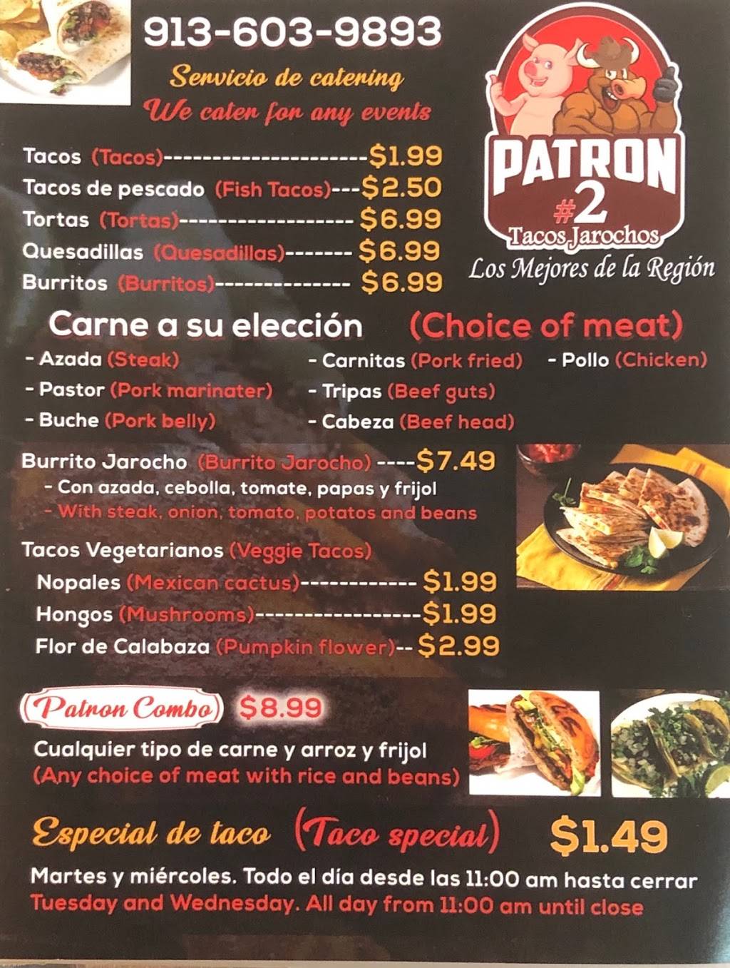 Patron 2 Tacos jarochos | restaurant | 600 E Santa Fe St, Olathe, KS 66061, USA | 9136039893 OR +1 913-603-9893