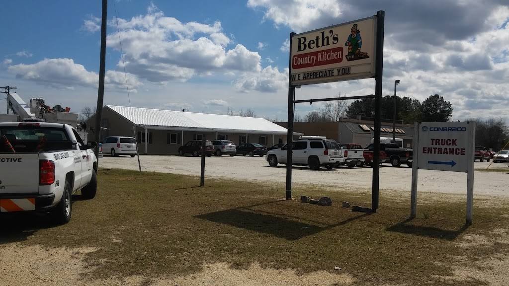 Beths Country Kitchen | restaurant | 917 S Pearl St, Pageland, SC 29728, USA | 8436722650 OR +1 843-672-2650