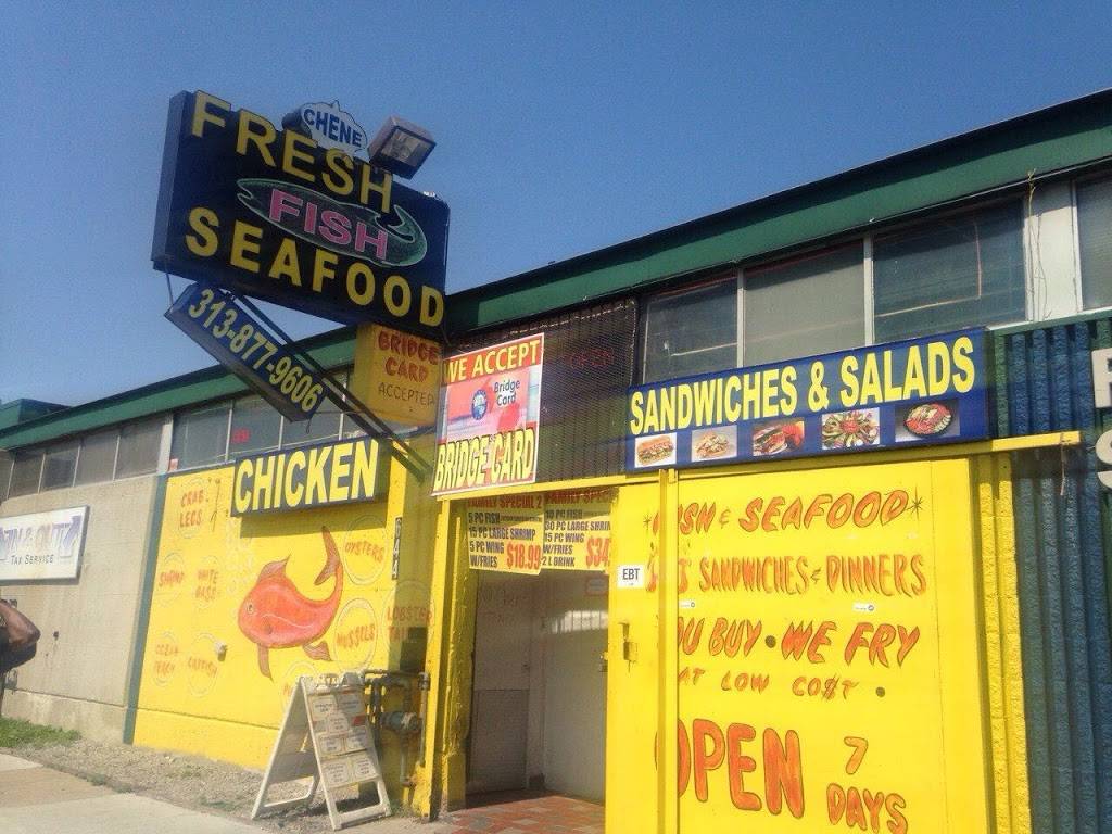 Chene Fish & Seafood Co | restaurant | 644 Chene, Detroit, MI 48207, USA | 3138779606 OR +1 313-877-9606