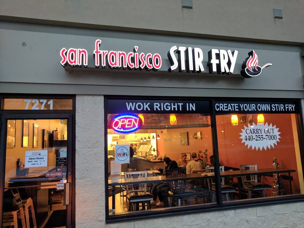San Francisco Stir Fry | restaurant | 7271 Center St, Mentor, OH 44060, USA | 4402557000 OR +1 440-255-7000