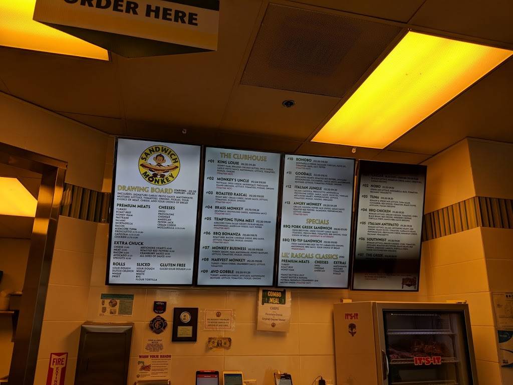 The Sandwich Monkey | restaurant | 3 Plaza View Ln, Foster City, CA 94404, USA | 6502740264 OR +1 650-274-0264
