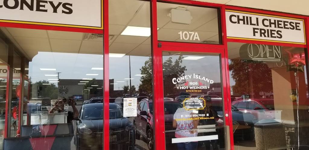 Coney Island Hot Weiner Shop | restaurant | 107A N Greenville Ave, Allen, TX 75002, USA | 9729547033 OR +1 972-954-7033