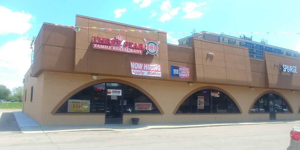 Three Star Bar-B-Q | restaurant | 42314 Hayes Rd, Clinton Twp, MI 48038, USA | 5866908185 OR +1 586-690-8185