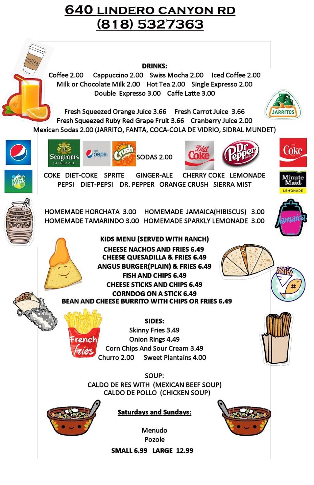 El Taco Chico | restaurant | 640 Lindero Canyon Rd, Oak Park, CA 91377, USA | 8185327363 OR +1 818-532-7363