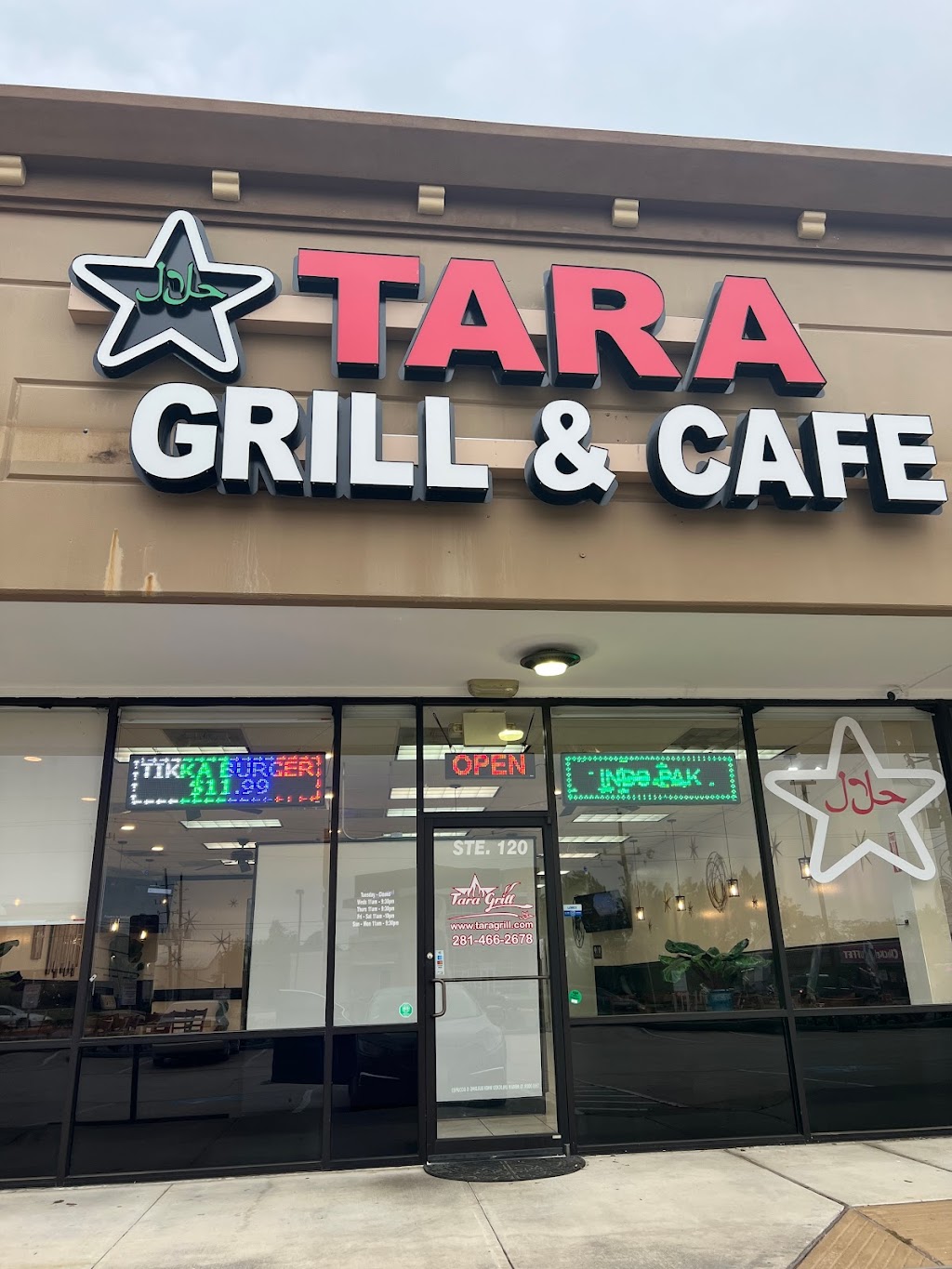 Tara Grill & Cafe | restaurant | 5200 Farm to Market 2920 #120, Spring, TX 77388, USA | 2814662678 OR +1 281-466-2678