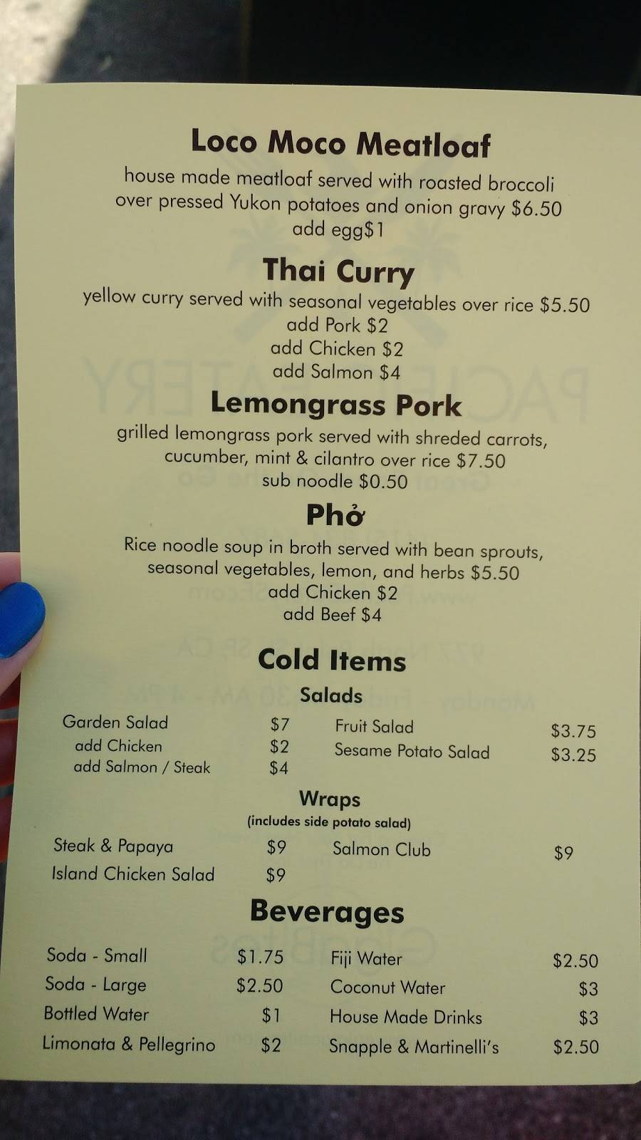 Pacific Eatery | restaurant | 977 North Point St, San Francisco, CA 94109, USA | 4158345687 OR +1 415-834-5687