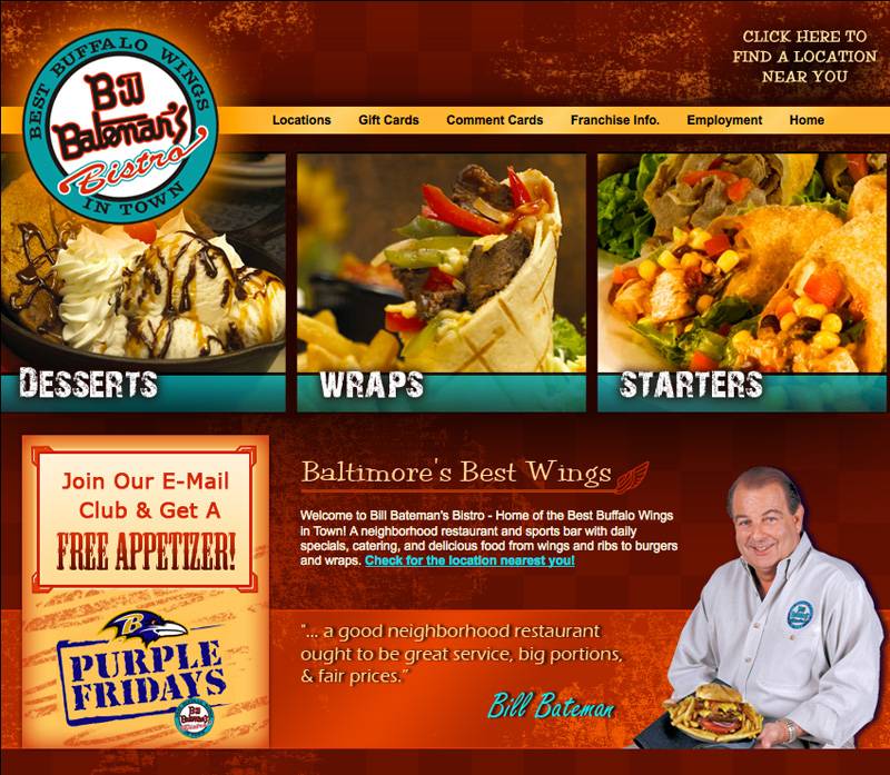 Bill Batemans Bistro | restaurant | 8810 Waltham Woods Rd, Parkville, MD 21234, USA | 4106681080 OR +1 410-668-1080