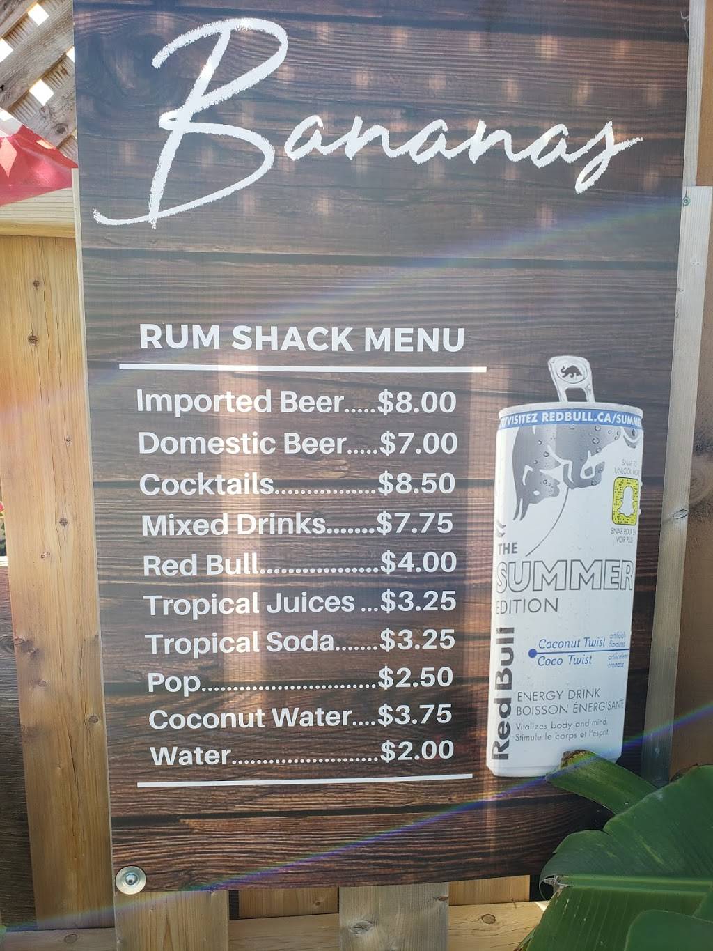 Bananas Beach Grill & Rum Shack | restaurant | 795 Trim Rd, Orléans, ON K4A 3P4, Canada | 6136003072 OR +1 613-600-3072