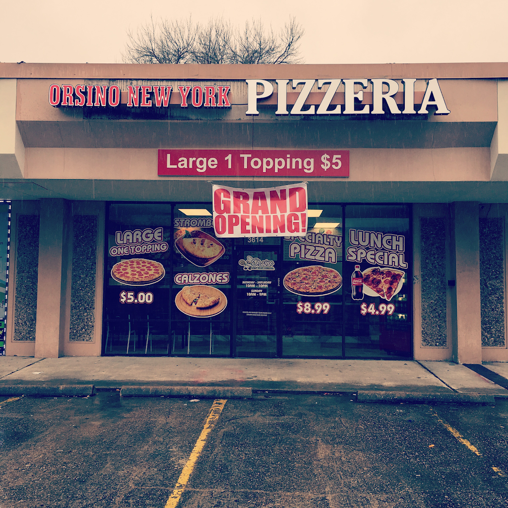 Orsino New York Pizzeria | restaurant | 3614 Garth Rd, Baytown, TX 77521, USA | 2818397097 OR +1 281-839-7097