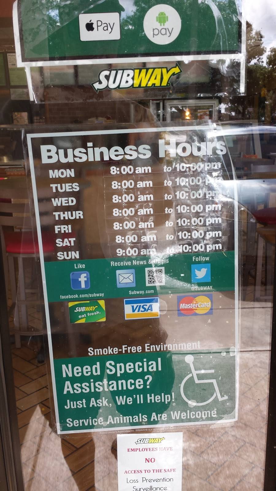 Subway | restaurant | 112 W Mitchell Hammock Rd Ste 113 Oviedo Plaza Shopping Center, Oviedo, FL 32765, USA | 4073667180 OR +1 407-366-7180