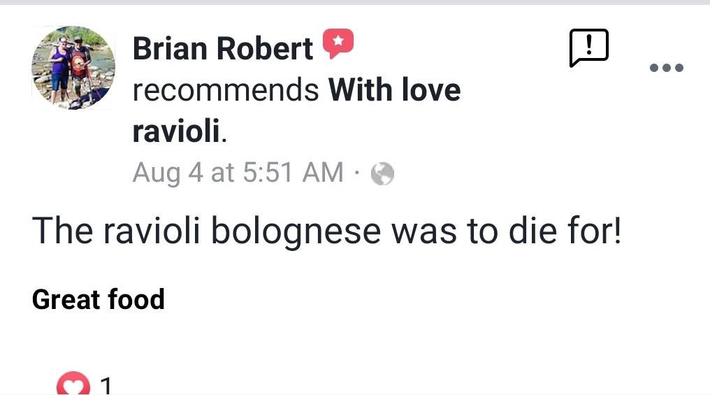 "With love ravioli" Not just pasta ( food truck and drop off cat | restaurant | 67 W 1700 S, Salt Lake City, UT 84106, USA | 8014410840 OR +1 801-441-0840