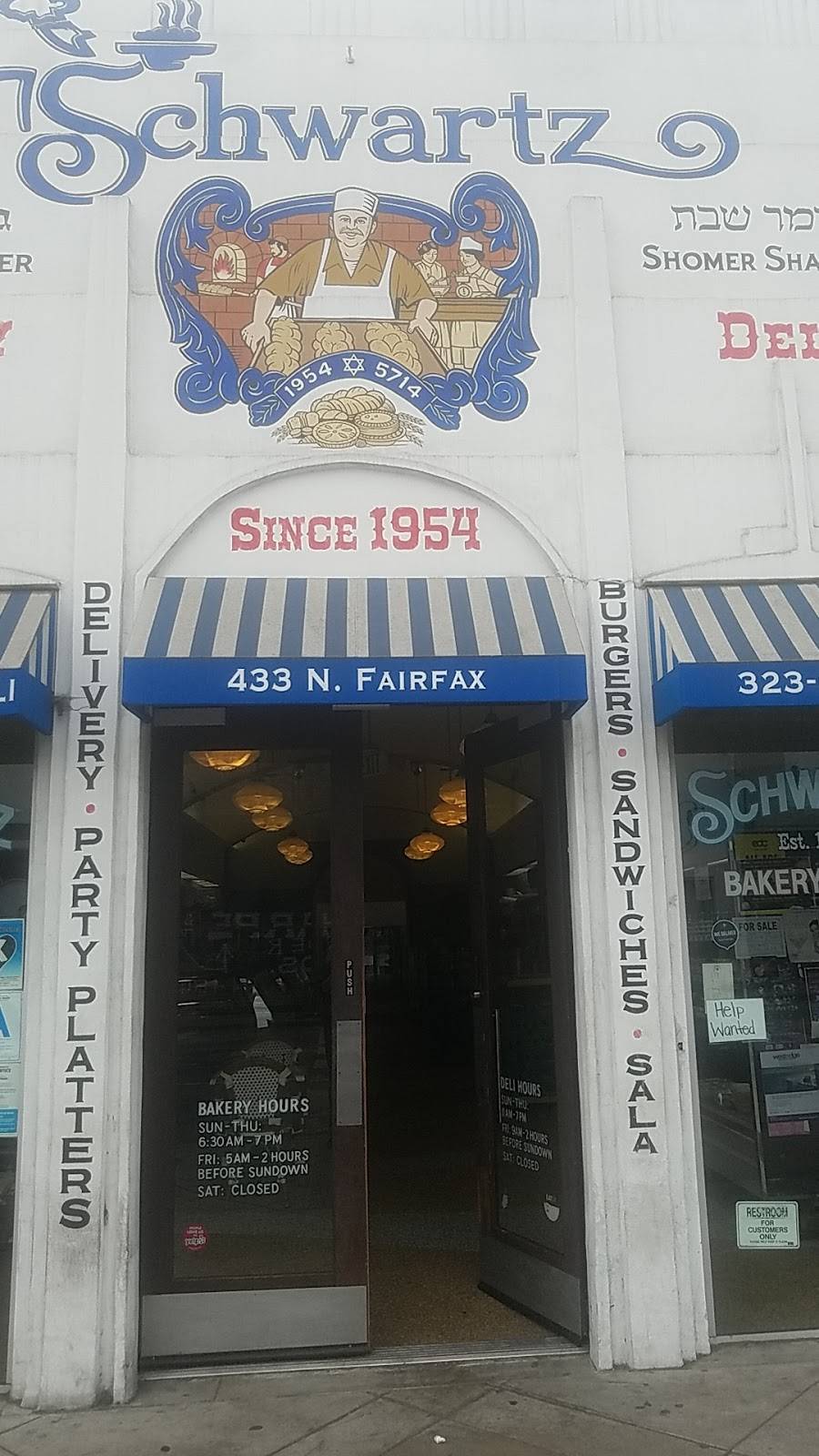 Schwartz Bakery | bakery | 433 N Fairfax Ave, Los Angeles, CA 90036, USA | 3236531683 OR +1 323-653-1683