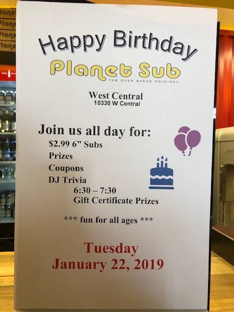 Planet Sub | restaurant | 10330 W Central Ave #150, Wichita, KS 67212, USA | 3167215084 OR +1 316-721-5084
