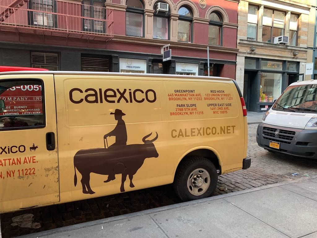 Calexico Cart Soho | restaurant | 132 Wooster St, New York, NY 10012, USA | 5132923420 OR +1 513-292-3420