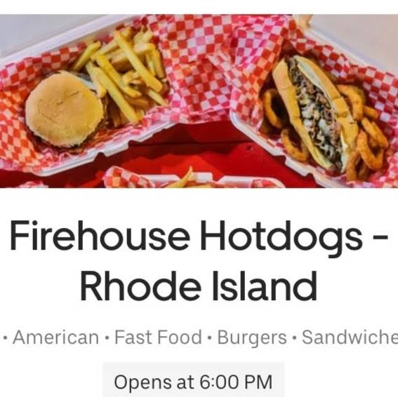 FIREHOUSE HOTDOGS | restaurant | 2000, 39 Putnam Pike, Johnston, RI 02919, USA | 4012319749 OR +1 401-231-9749