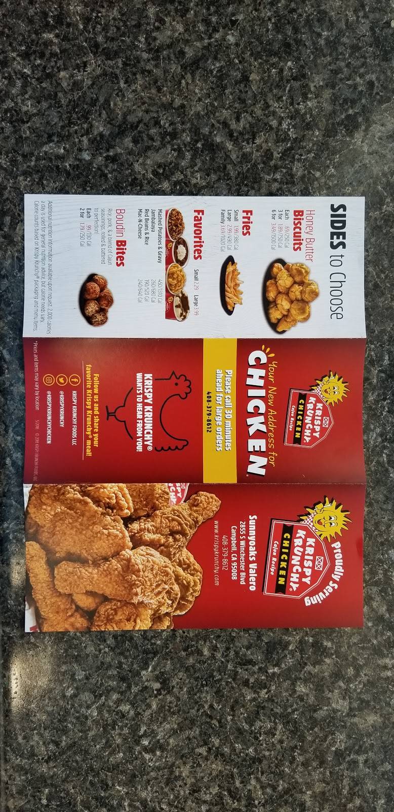 Krispy Krunchy Chicken | restaurant | 2855 S Winchester Blvd, Campbell, CA 95008, USA | 4083798612 OR +1 408-379-8612