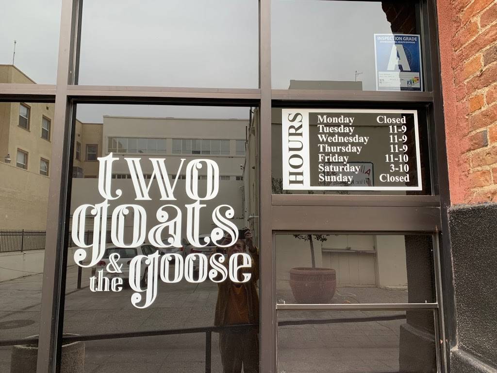 TWO GOATS & THE GOOSE | restaurant | 1514 Wall St, Bakersfield, CA 93301, USA | 6613242557 OR +1 661-324-2557