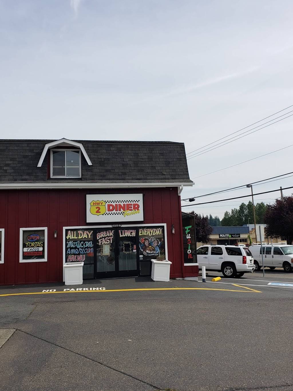 hwy 2 fusion diner | restaurant | 19721 US-2, Monroe, WA 98272, USA | 3602177075 OR +1 360-217-7075